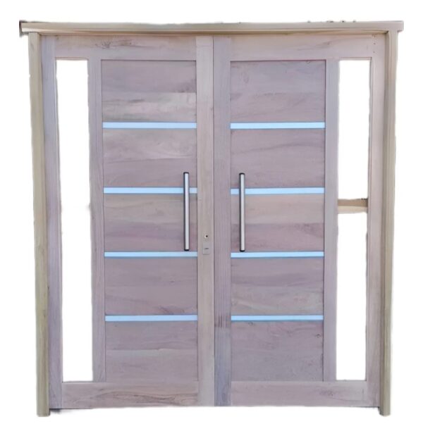 Portada algarrobo c/ espacio para vidrio entero recto 1.50x2.05