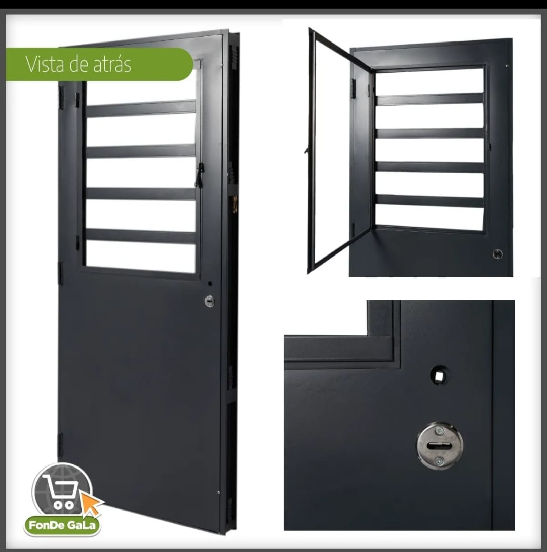 Puerta para cocina vidriada 0.86x2.05 - Imagen 2